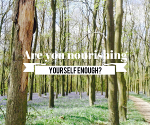 Are you nourishing yourself enough?