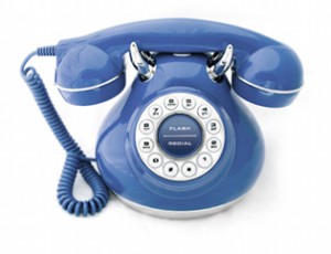 Blue Vintage Phone