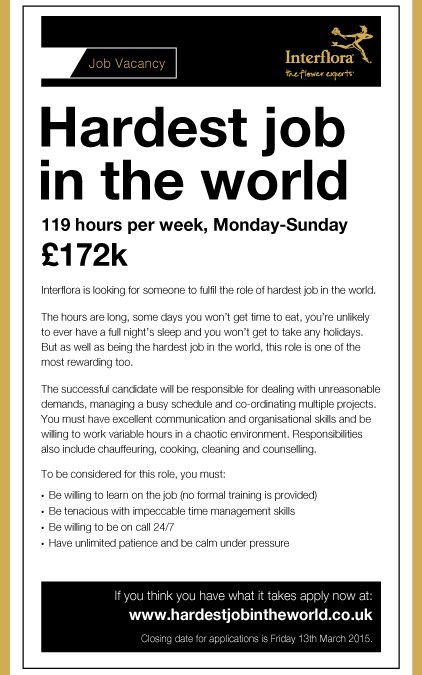 Hardest job in the world